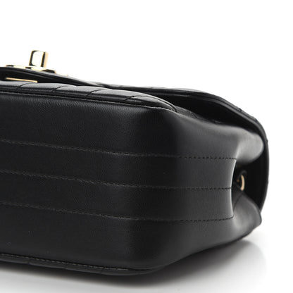 Chanel Lambskin Chevron Quilted Mini Square Flap Black 9 of 9