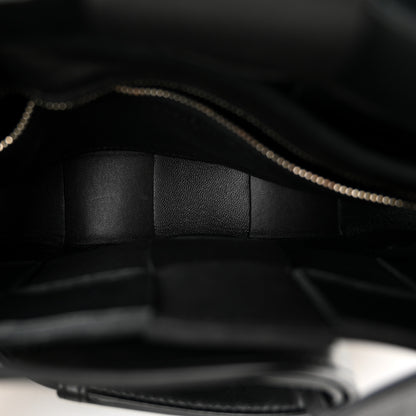 Bottega Veneta Lambskin Maxi Intrecciato Cassette Crossbody Bag Black 5 of 9