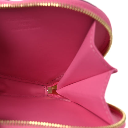 Louis Vuitton Vernis Flower Heart Coin Purse Light Pink 5 of 7