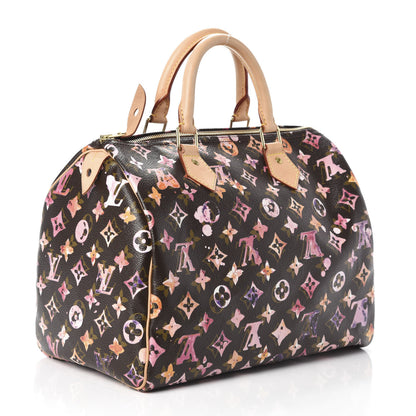 Louis Vuitton Watercolor Aquarelle Speedy 30 Brown 3 of 8