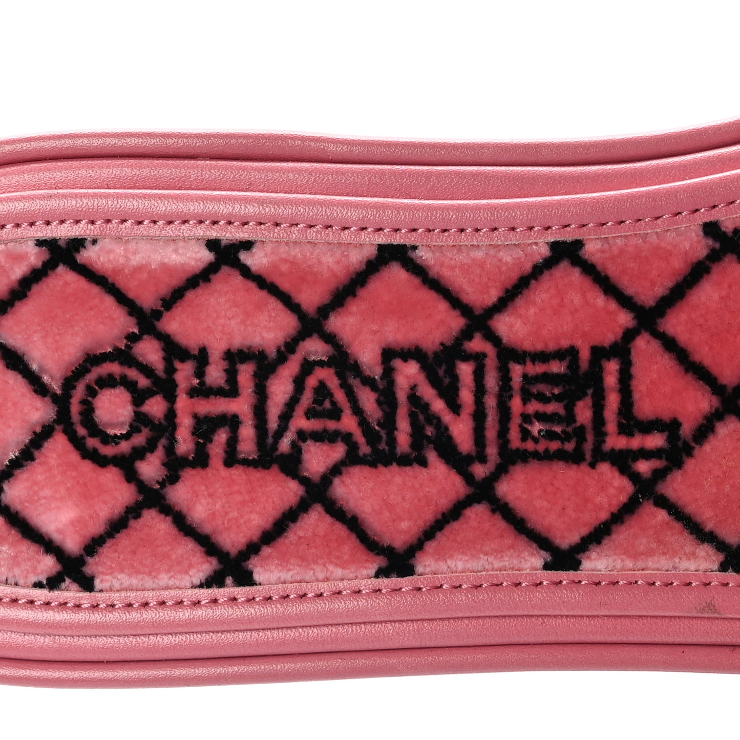 Shearling Quilt Print Quilt CC Mules 38 Pink