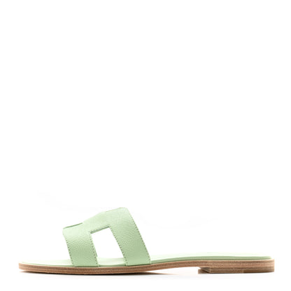 Hermes Epsom Oran Sandals 39 Vert Jade 1 of 9