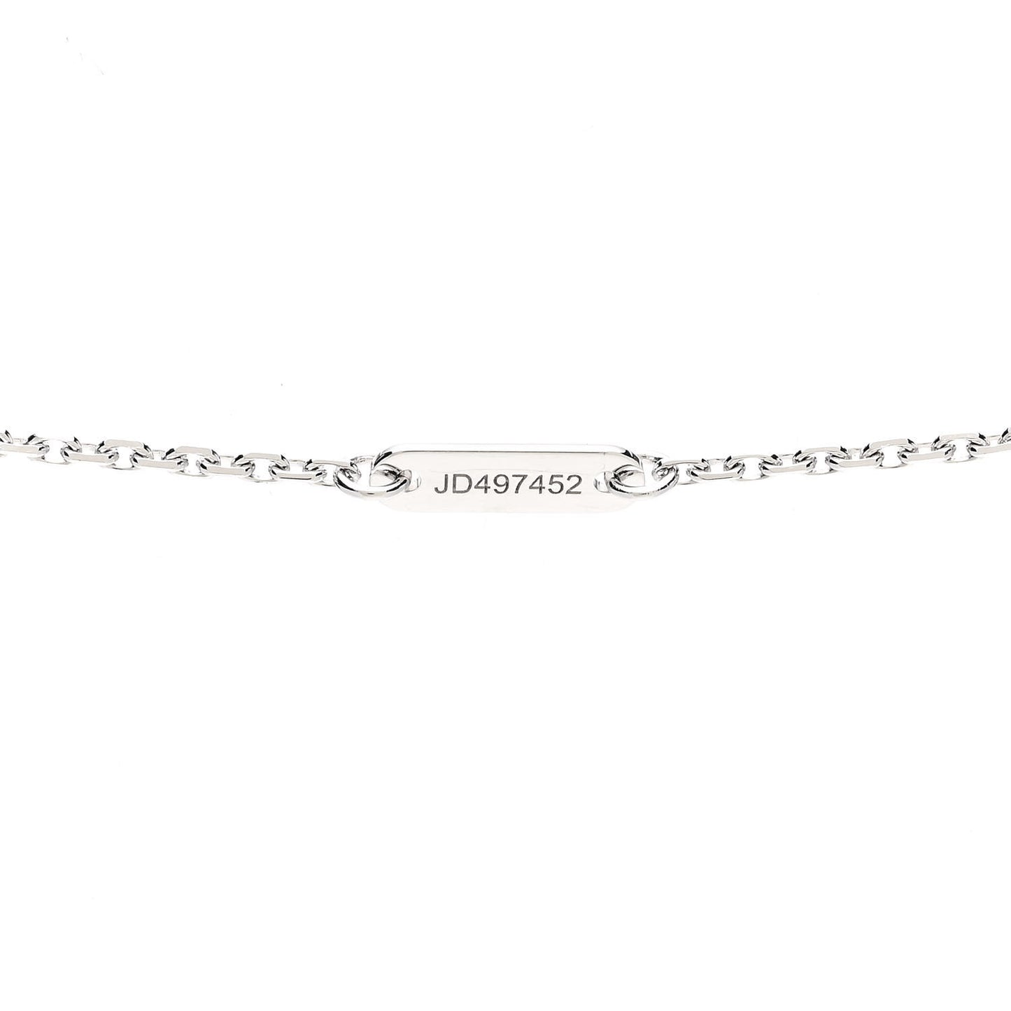 18K White Gold Diamond Mini Frivole Pendant Necklace