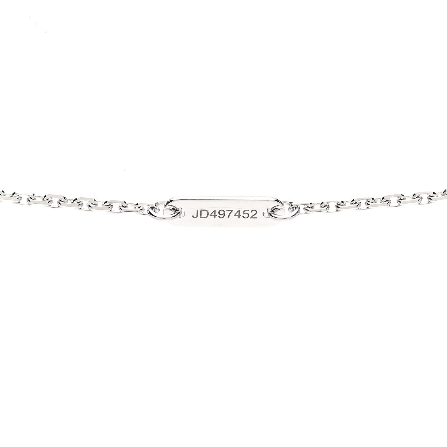 Van Cleef & Arpels 18K White Gold Diamond Mini Frivole Pendant Necklace 4 of 7