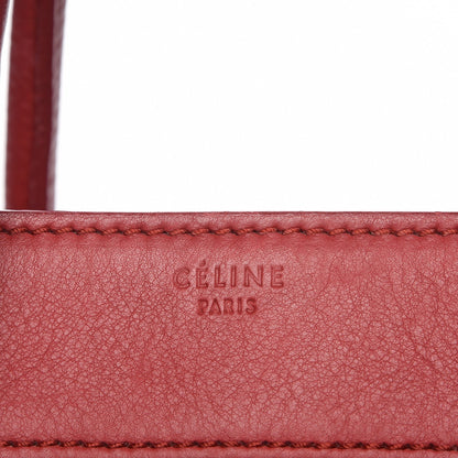 Celine Supple Calfskin Medium Phantom Luggage Red 6 of 18