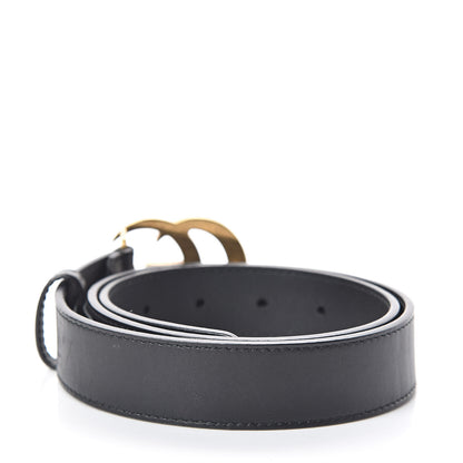 Gucci Calfskin Double G 30mm Belt 75 30 Black 3 of 6