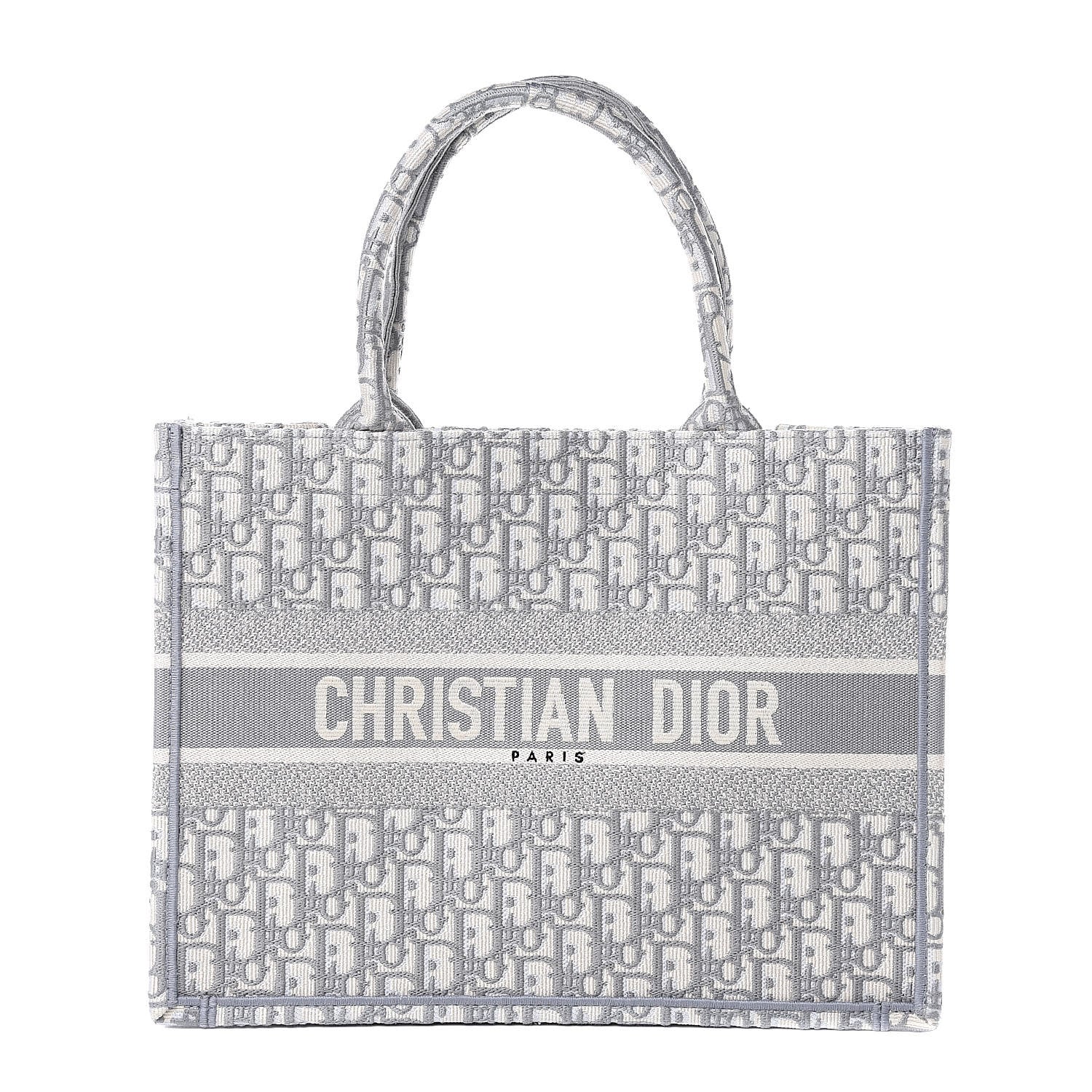 Christian Dior Oblique Medium Book Tote Grey 1 of 10