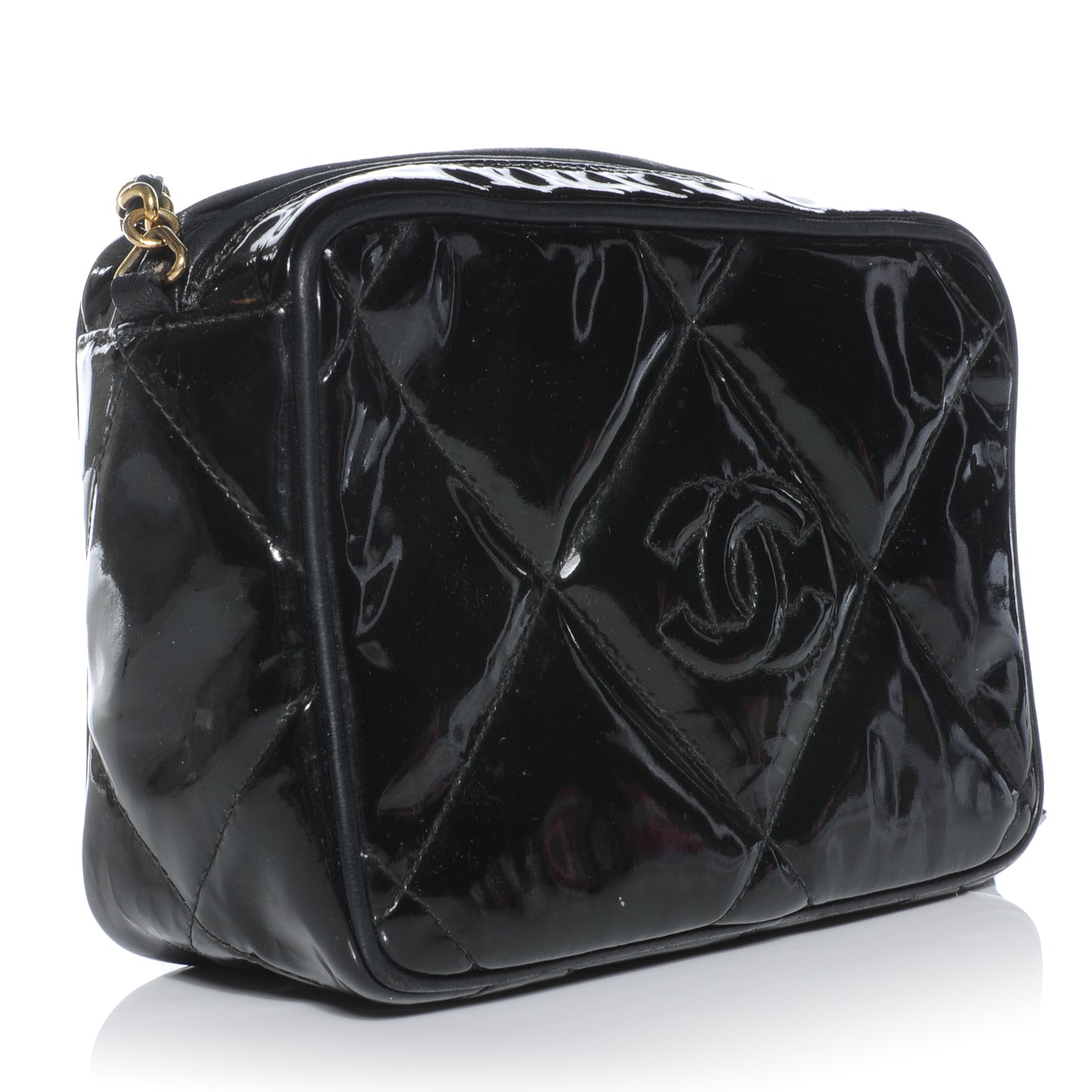 Patent Tassel Small Camera Case Black