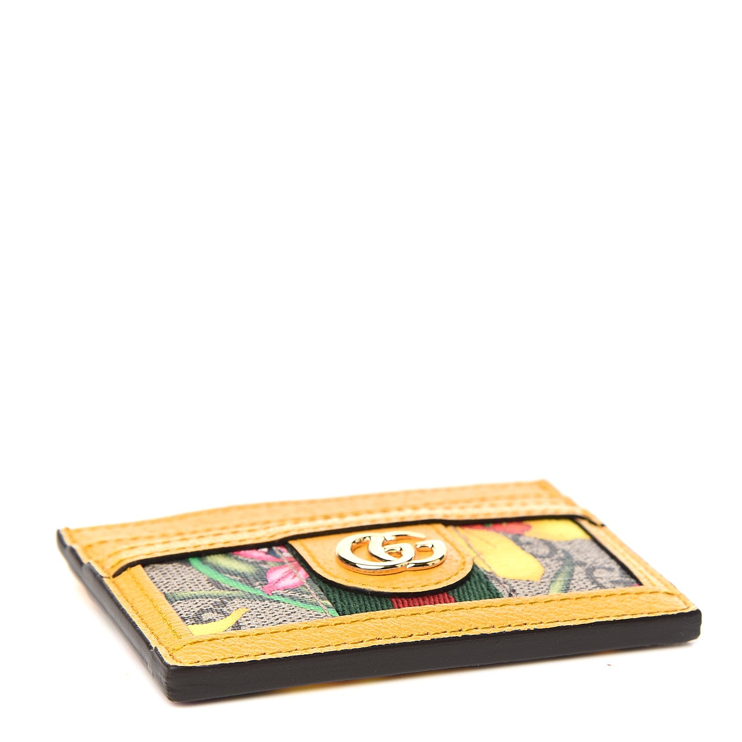 Gucci GG Supreme Monogram Flora Web Ophidia Card Holder Beige Multicolor Crop 3 of 6