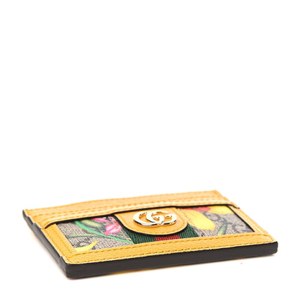 Gucci GG Supreme Monogram Flora Web Ophidia Card Holder Beige Multicolor Crop 3 of 6