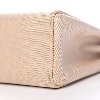 Hermes Toile Vache Calfskin Herbag 30 PM Natural 10 of 11