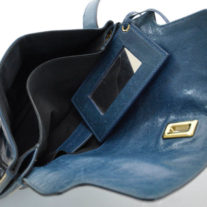 Balenciaga Leather Lune Clutch 5 of 7