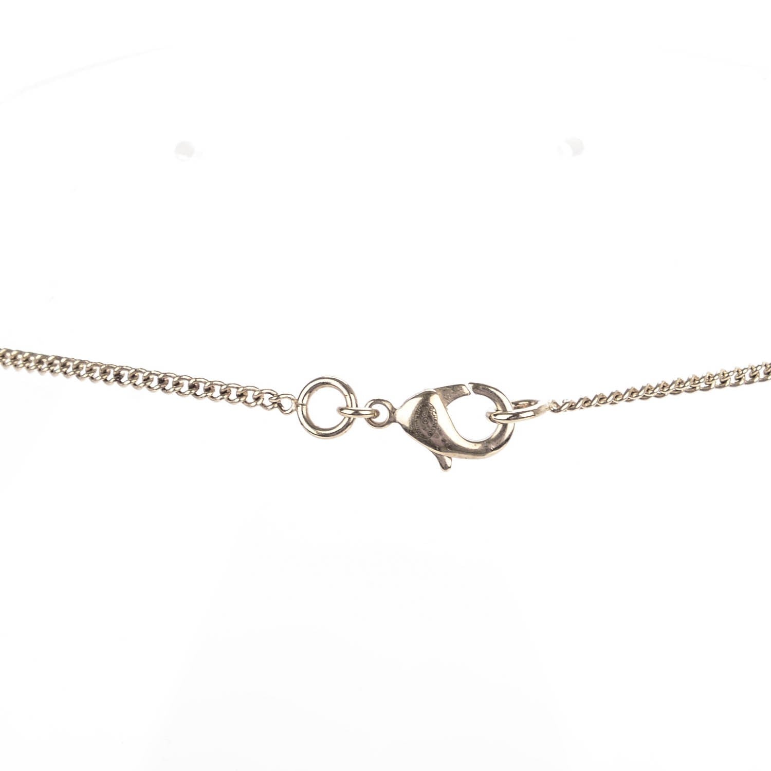 Chanel Enamel CC Pearl Drop Necklace Black Gold 4 of 6