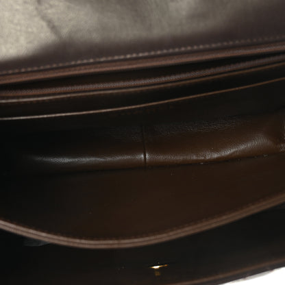 Chanel Lambskin Quilted Messenger Flap Bag Dark Brown 5 of 9