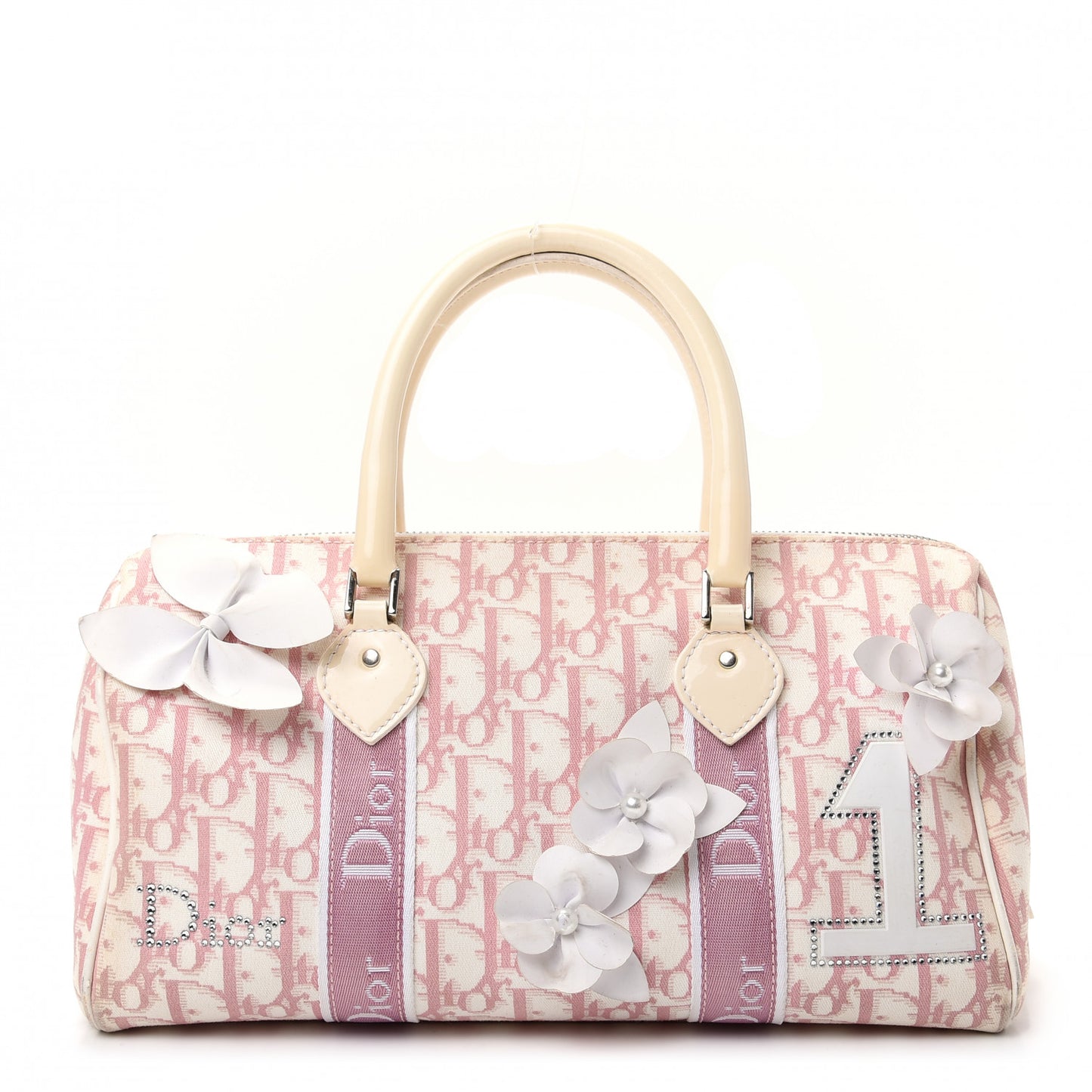 Monogram Girly Boston Pink