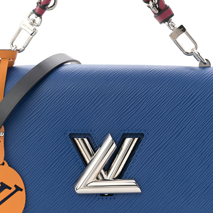 Louis Vuitton Epi Twist Braided Strap Shoulder Bag MM Bleu Roi 9 of 11