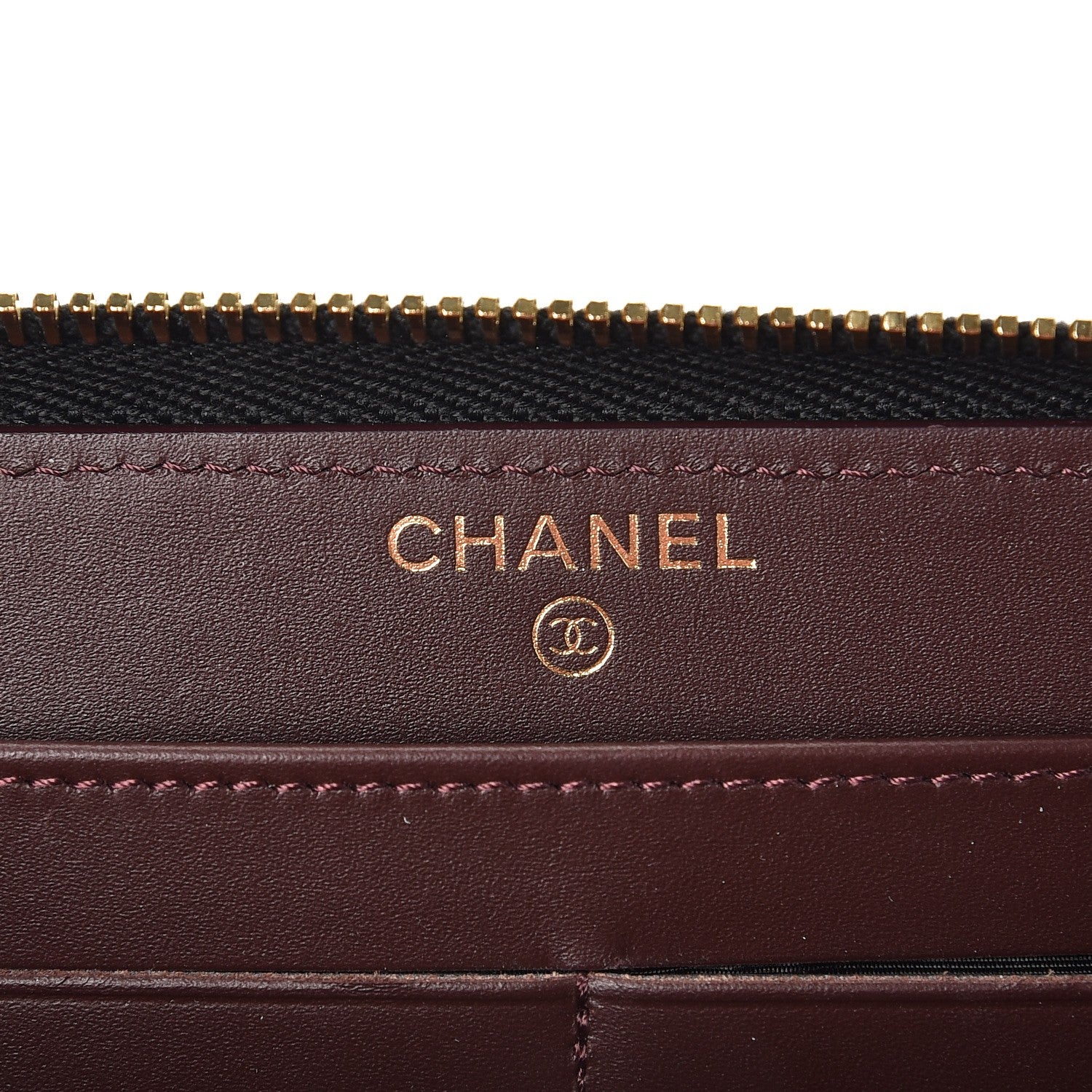 Chanel Caviar Quilted Large Gusset Zip Around Wallet Black 6 of 10