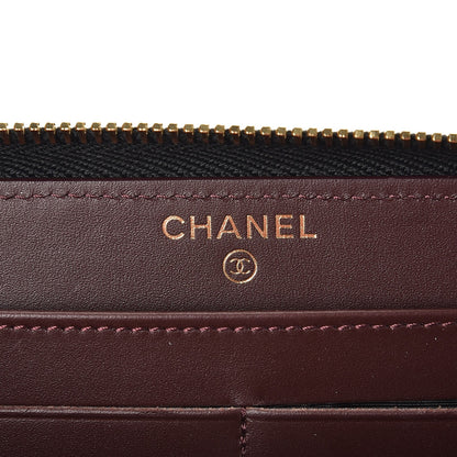 Chanel Caviar Quilted Large Gusset Zip Around Wallet Black 6 of 10