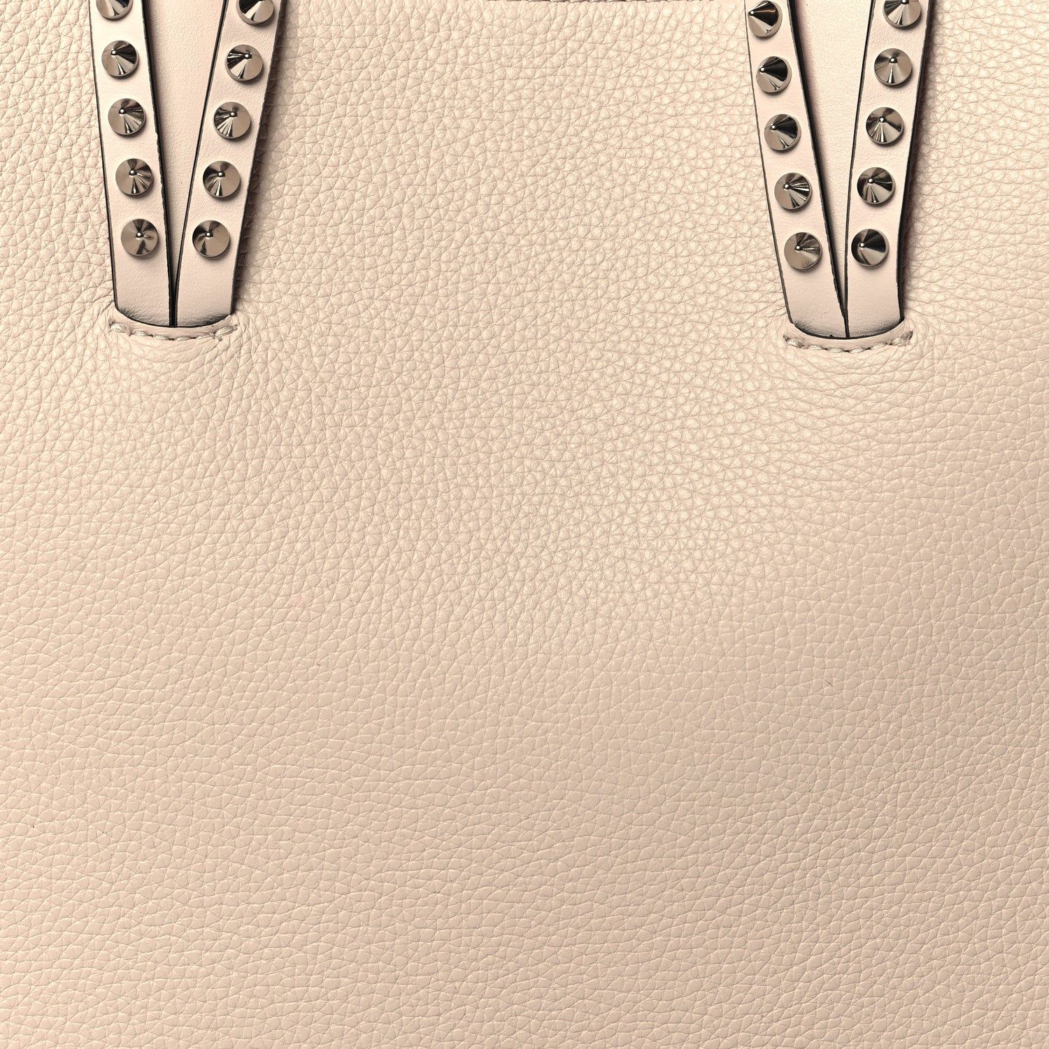 Christian Louboutin Calfskin Spikes Small East West Cabata Tote in Ballerina Ballerina 8 of 10