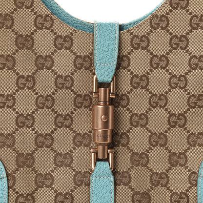 Gucci Monogram Jackie O Hobo Turquoise 10 of 10