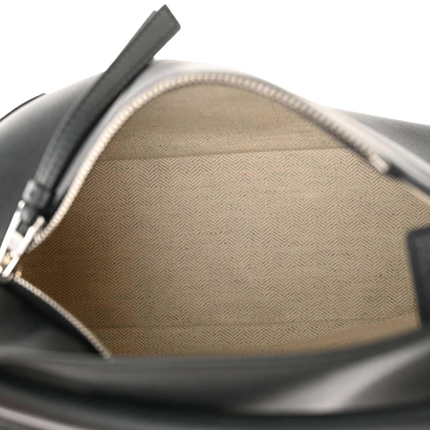 Calfskin Small Puzzle Edge Bag Black