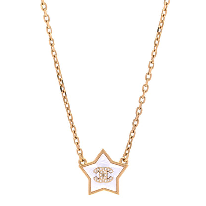 Chanel Pearl CC Star Necklace Gold 1 of 6