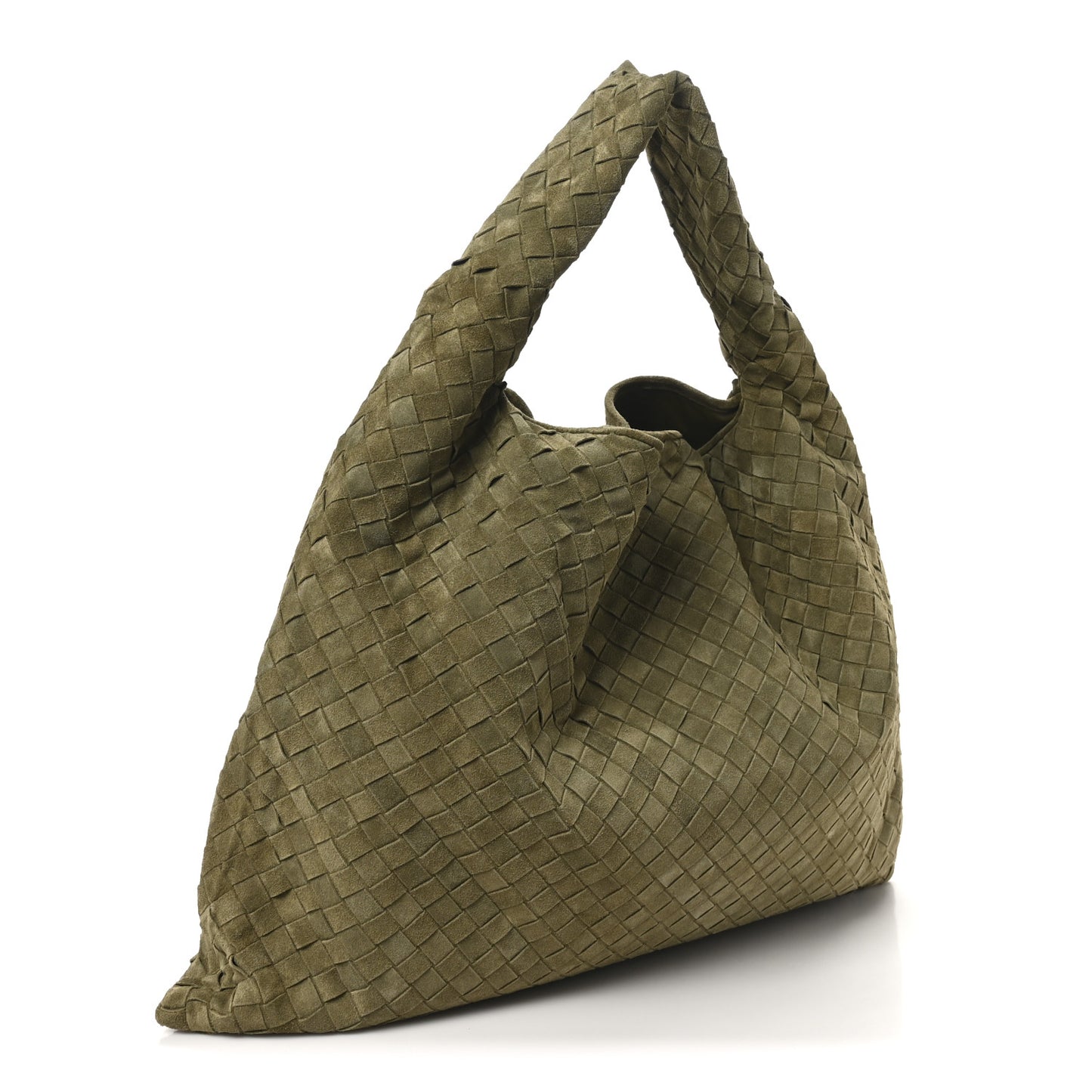 Suede Intrecciato Large Hop Mud