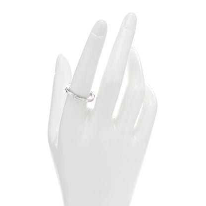 Cartier 18K White Gold 2.5mm Maillon Panthere Wedding Band Ring 58 8.25 2 of 5