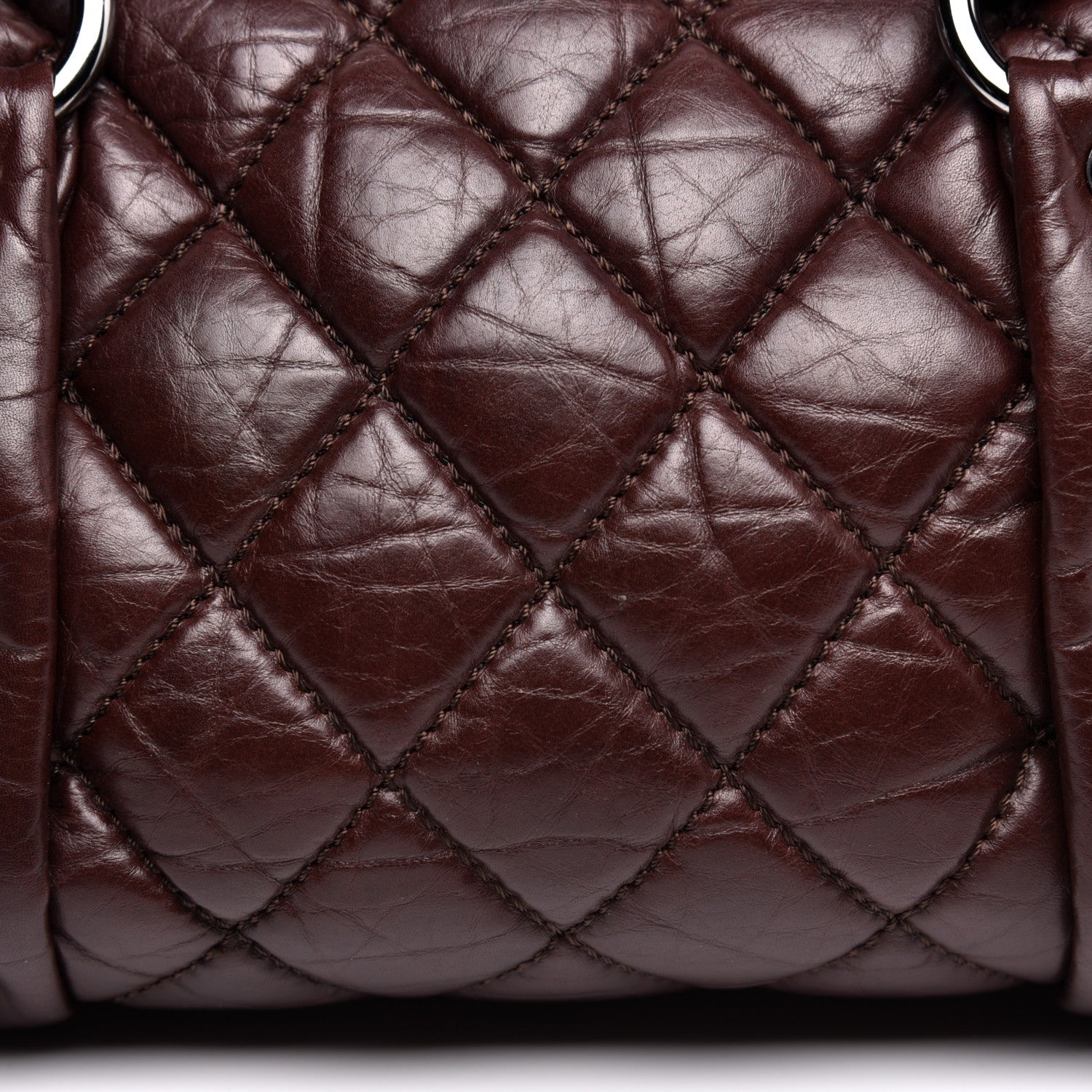 Chanel Distressed Lambskin Small Lady Braid Tote Brown 11 of 11