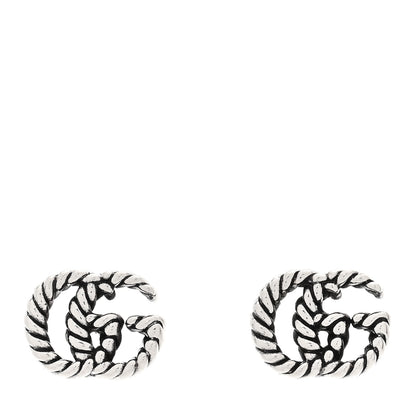 Gucci Sterling Silver Torchon Double G Earrings 1 of 4