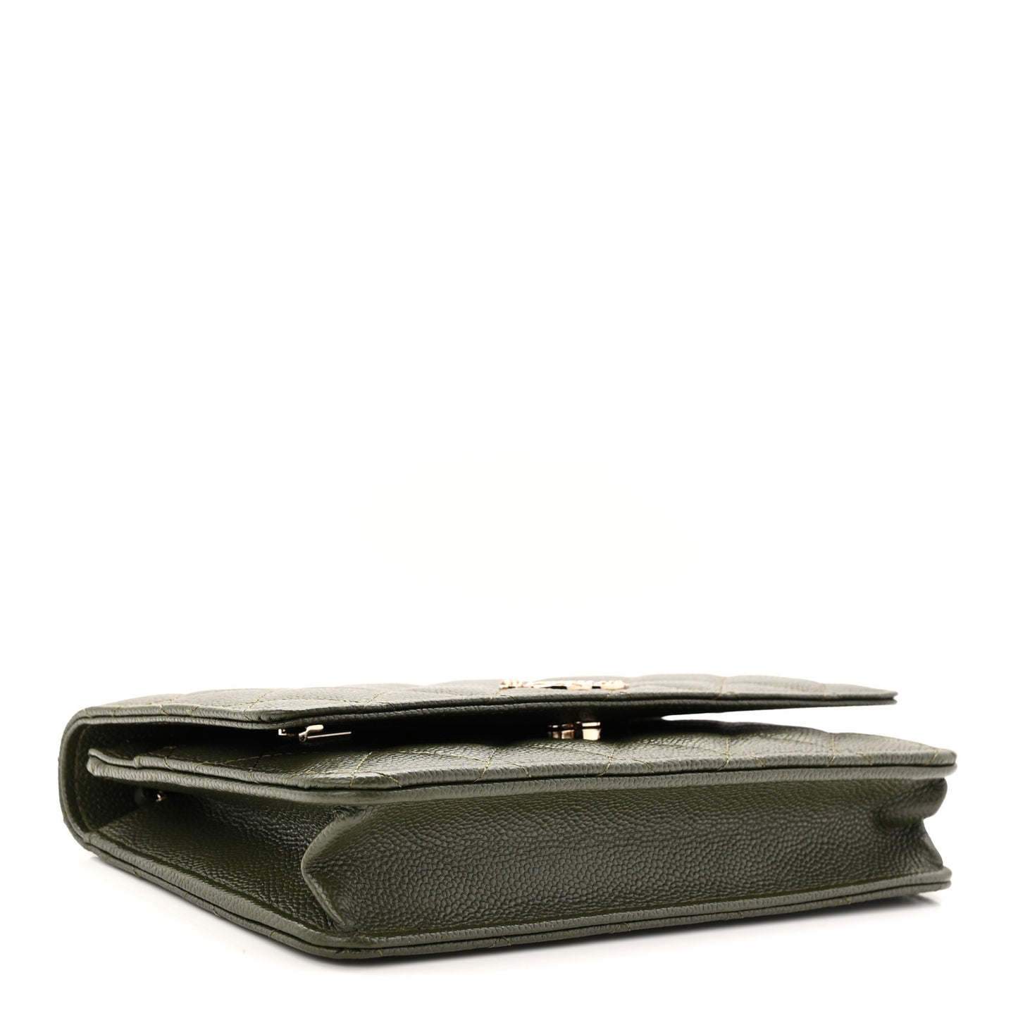 Caviar Quilted Multi Chain Wallet On Chain WOC Khaki