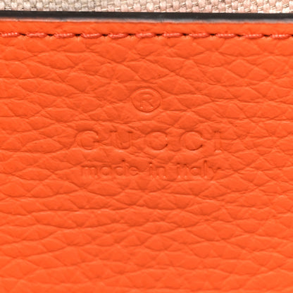Gucci Piuma Calfskin Jumbo GG Embossed Mini Duffle Bag Good Orange 6 of 13