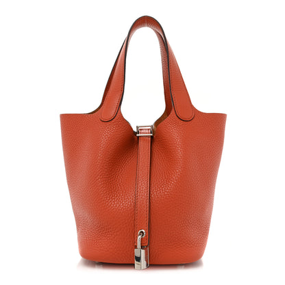 Hermes Taurillon Clemence Picotin Lock 18 PM Terre Battue 1 of 15