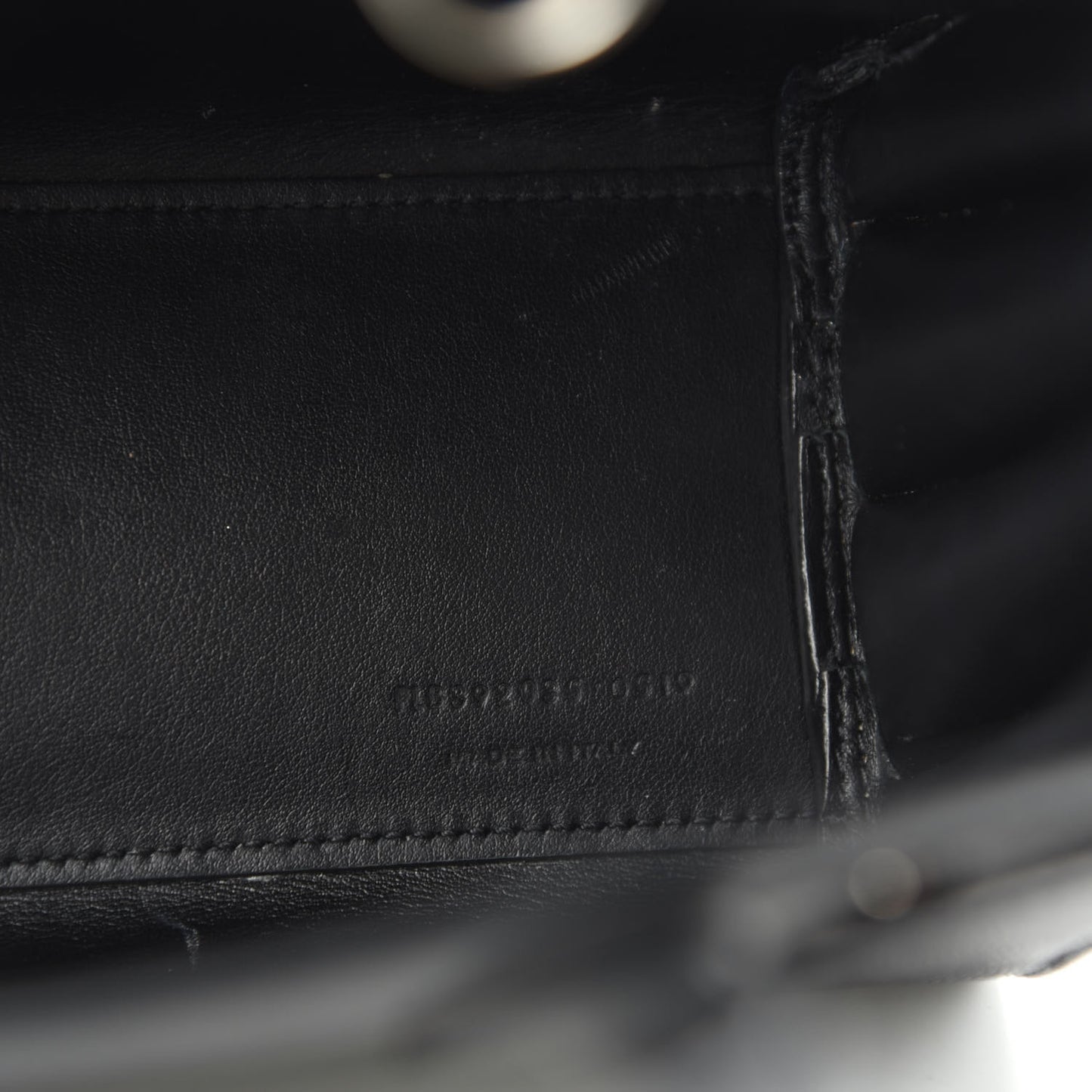 Grained Calfskin Nano Sac De Jour Black