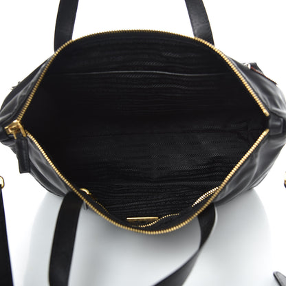 Prada Nylon Tessuto Saffiano Robot Tote Bag Black Mimosa 5 of 8