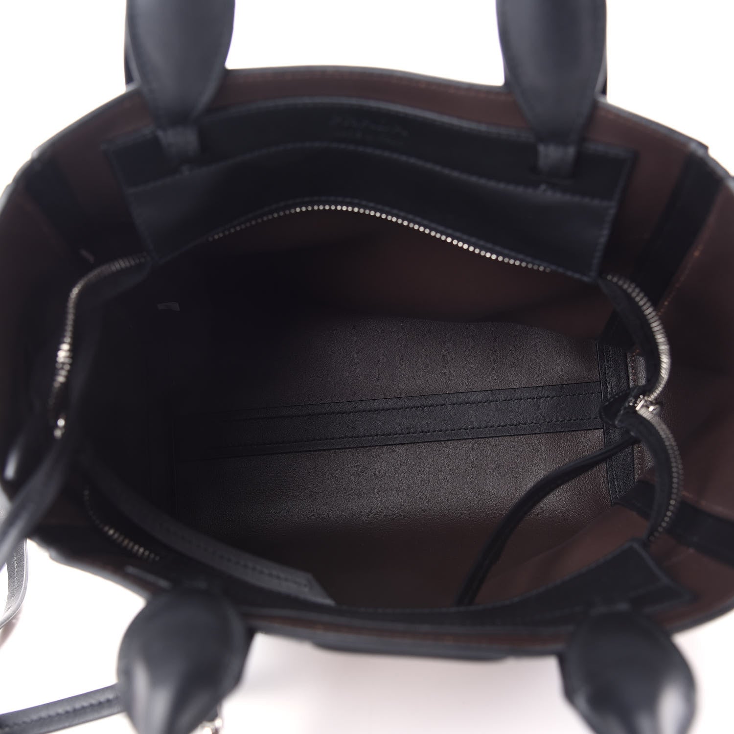 Prada Grace Lux Light Small Ouverture Shoulder Bag Light Cognac Black 6 of 10