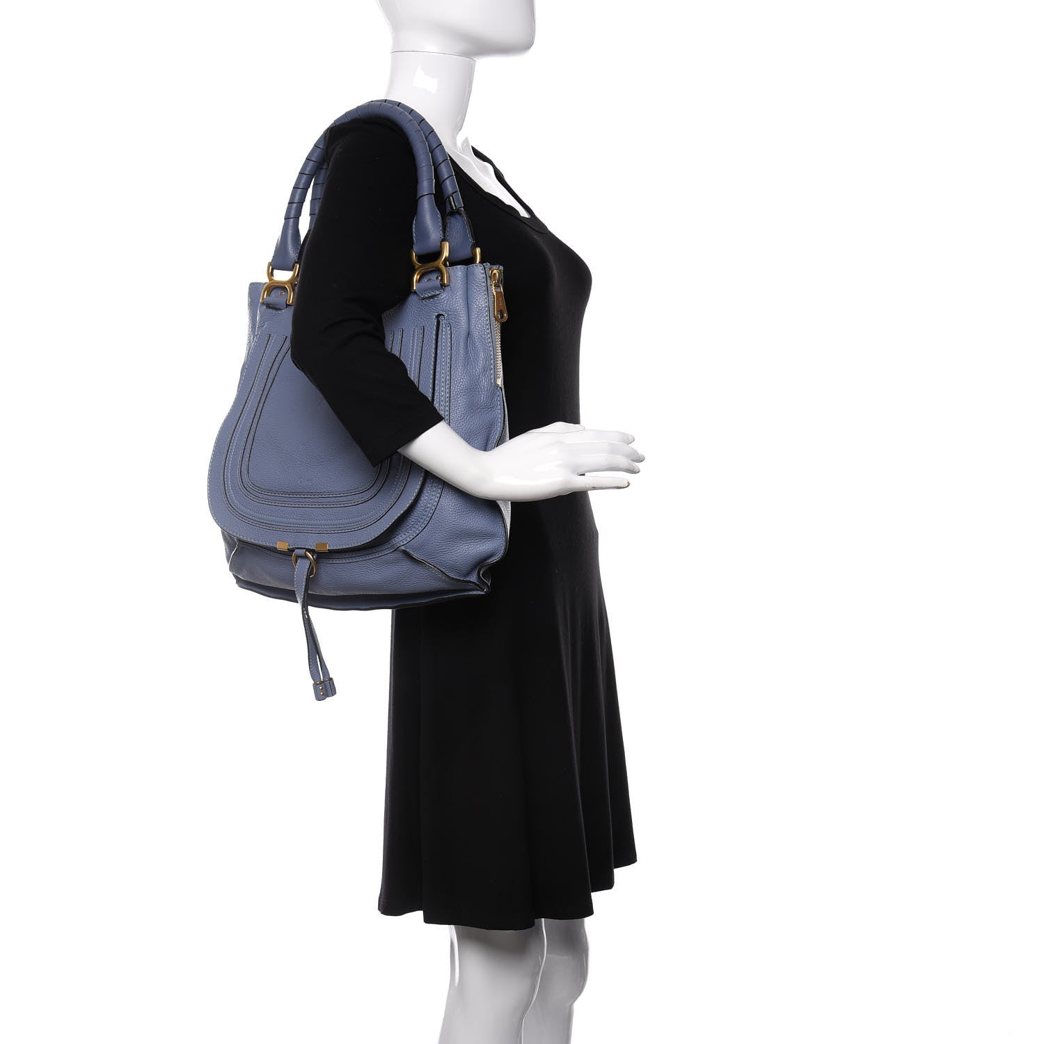 Chloe Calfskin Medium Marcie Hobo Skylight 2 of 12