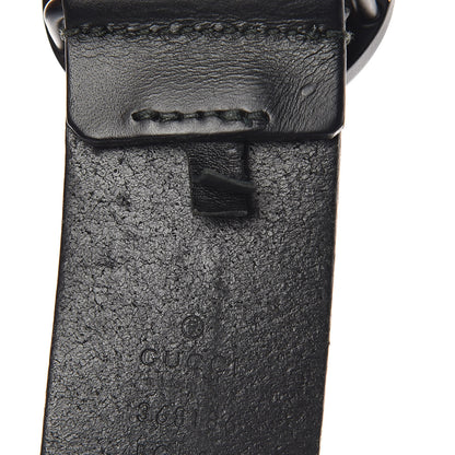 Gucci Selleria Calfskin Monochrome Interlocking G 37mm Belt 105 42 Black 7 of 8