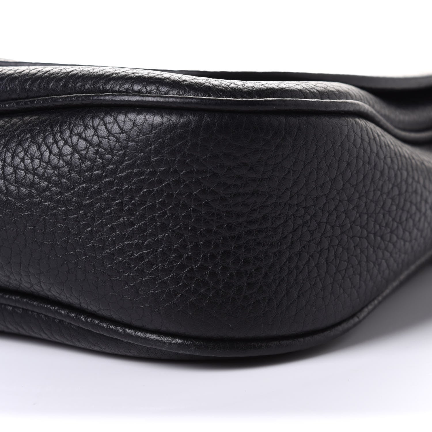 Gucci Pebbled Calfskin Medium Soho Flap Crossbody Black 9 of 9