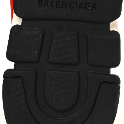 Balenciaga Neoprene Knit Allover Logo Womens Speed Sneakers 39 Rouge White 10 of 17