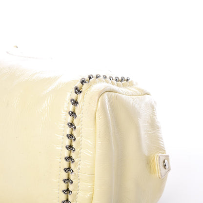 Chanel Patent Luxe Ligne Medium Bowler Ivory 13 of 17