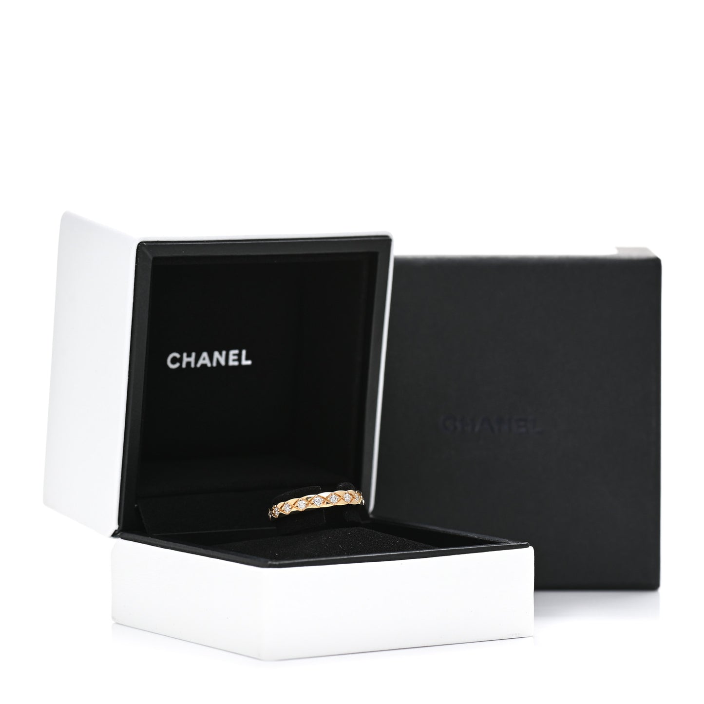 18K Yellow Gold Diamond Mini Coco Crush Ring 52 6