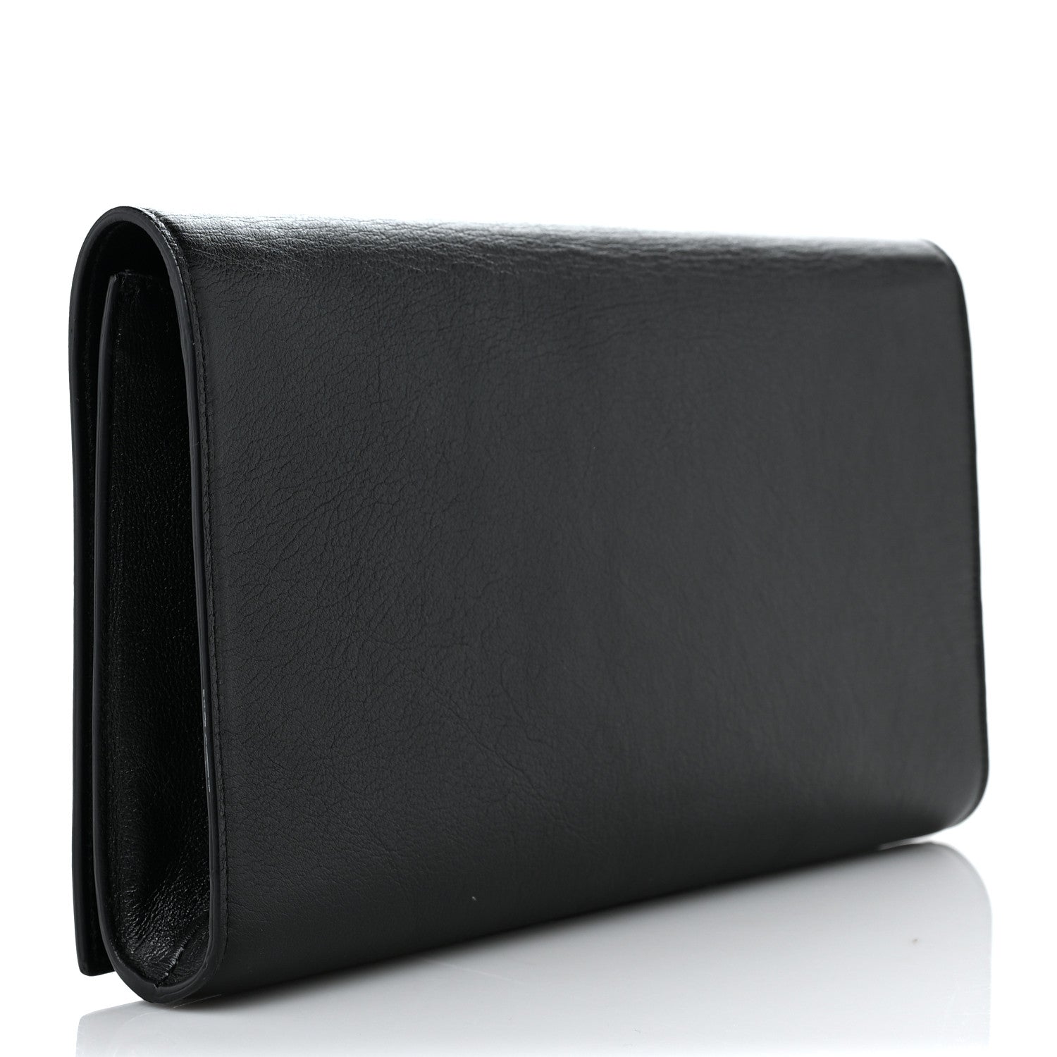 Saint Laurent Calfskin Monogram Large Belle De Jour Clutch Black 3 of 8