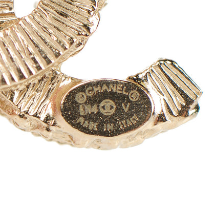 Chanel Enamel CC Earrings Black Silver 4 of 5