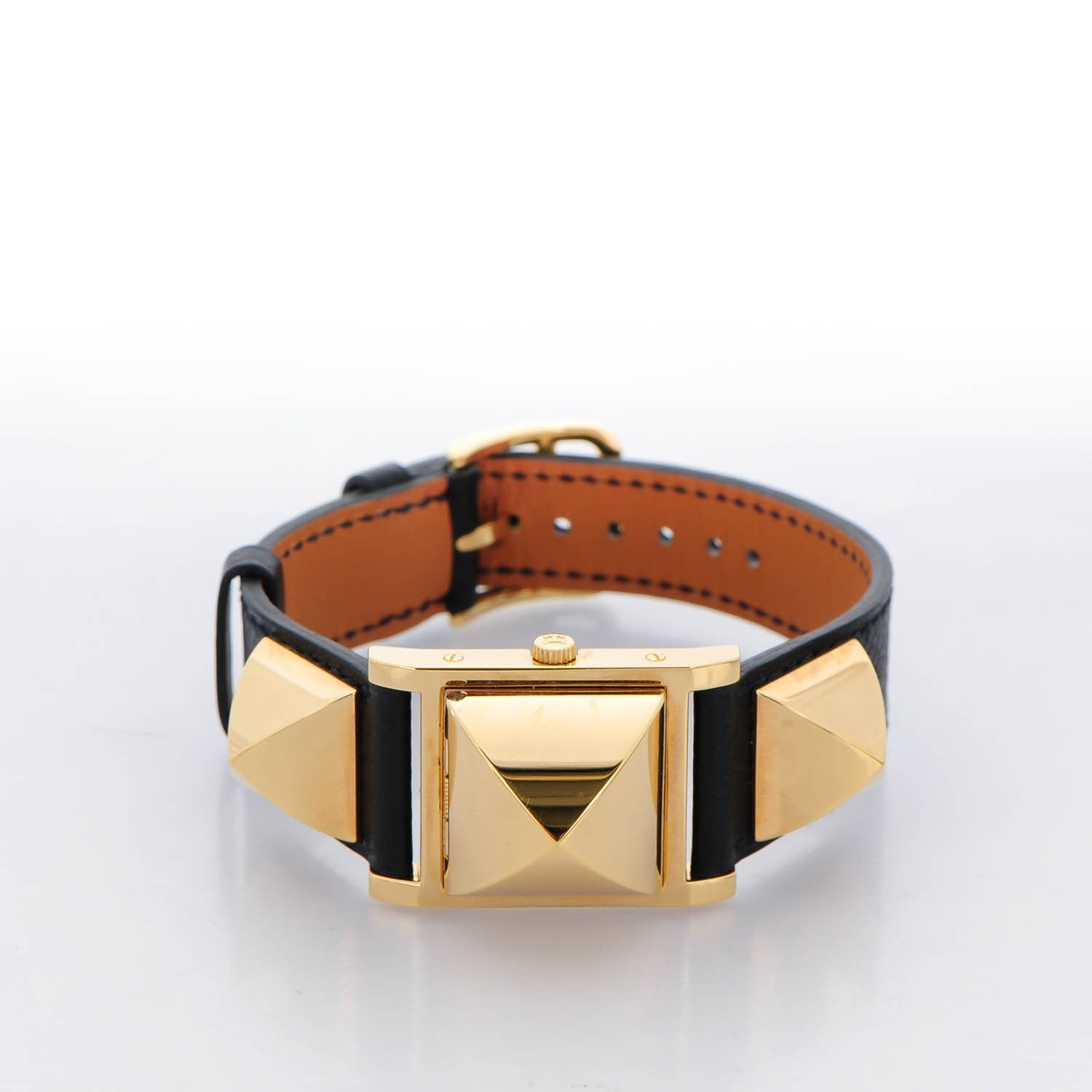 Hermes Stainless Steel Epsom 23mm Medor Quartz Watch Noir 3 of 8