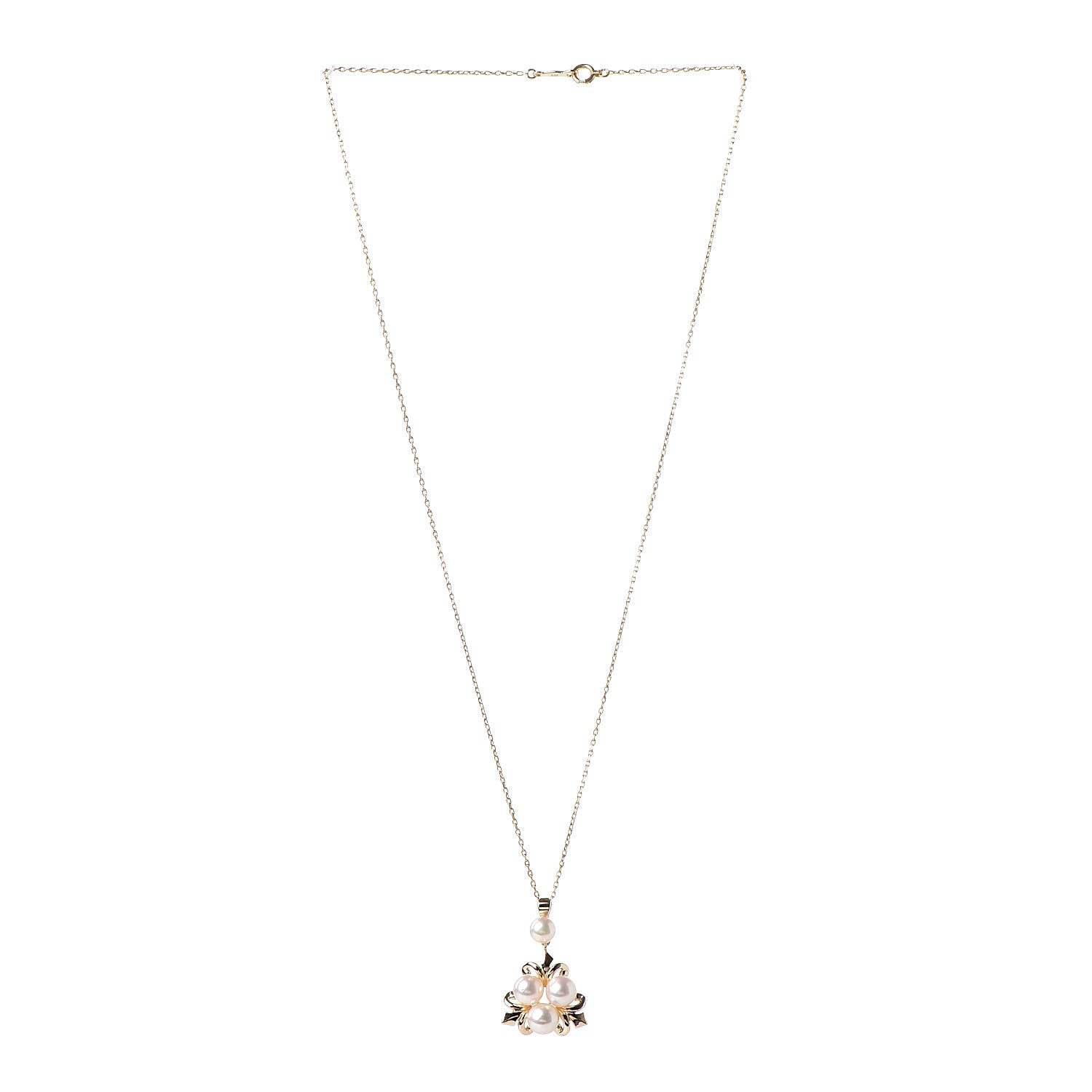 Mikimoto 14K Yellow Gold Akoya Pearl 5.5-7mm Pendant Necklace 3 of 7
