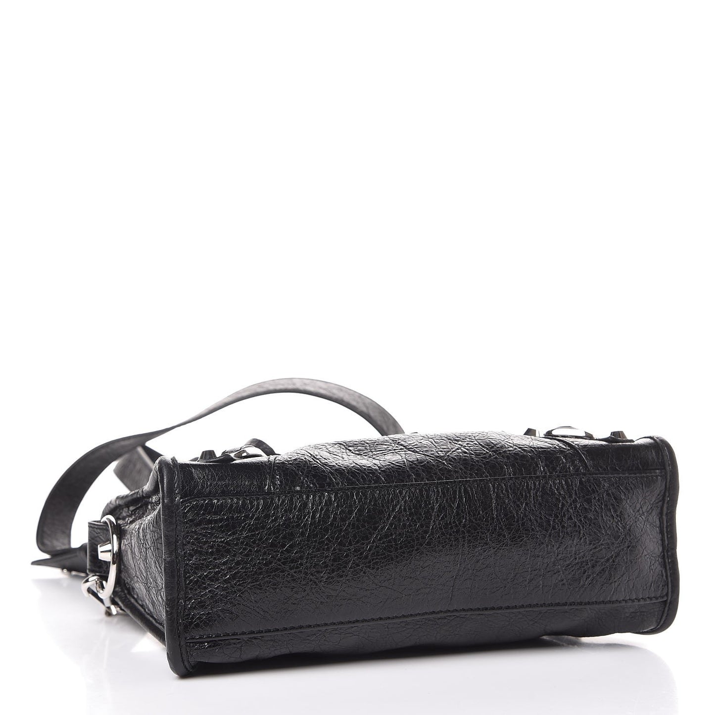 Agneau Classic Silver Hardware Mini City Black