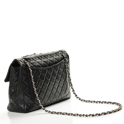 Chanel Washed Caviar Maxi Single Flap Black 3 of 7