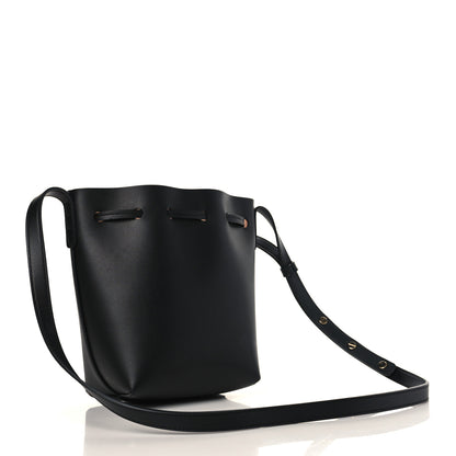 Mansur Gavriel Vegetable Tanned Calfskin Mini Mini Bucket Bag Black Ballerina 3 of 9