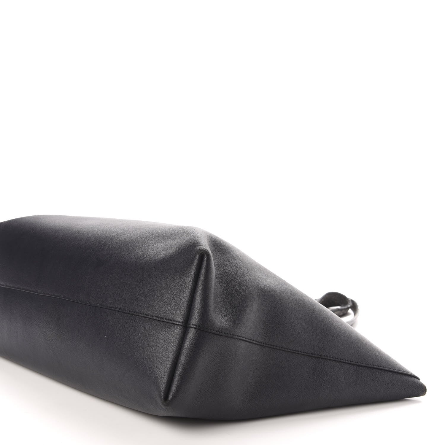 Saint Laurent Calfskin Large Shopping Tote Navy 8 of 20
